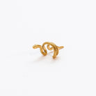 Snake Ear Cuff in the colour gold