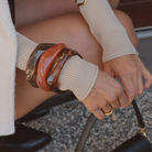 esin bangles Australia – layered bangle resin jewellery on wrist