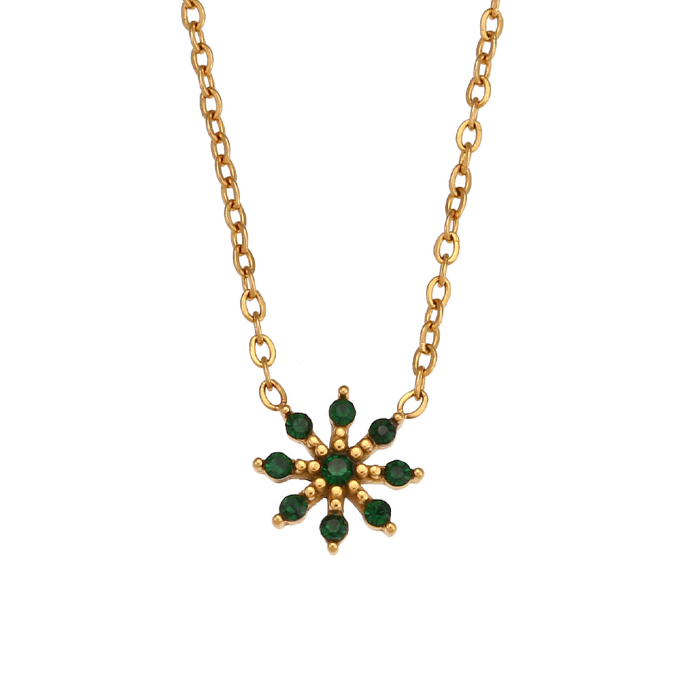 Flori Green Necklace | A Touch of Nature’s Elegance