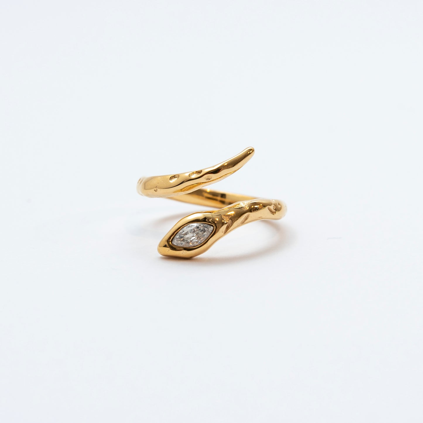 Snake Zircon Ring