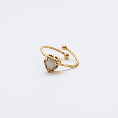 Twisted Heart Ring