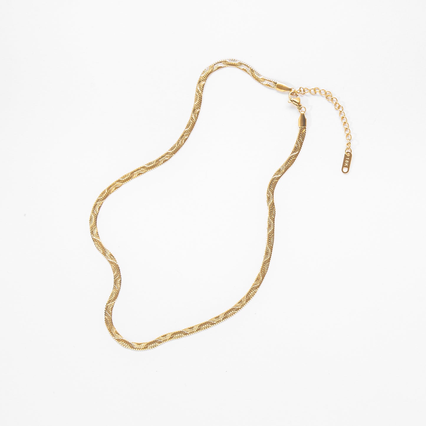 Wave Snake Chain Necklace