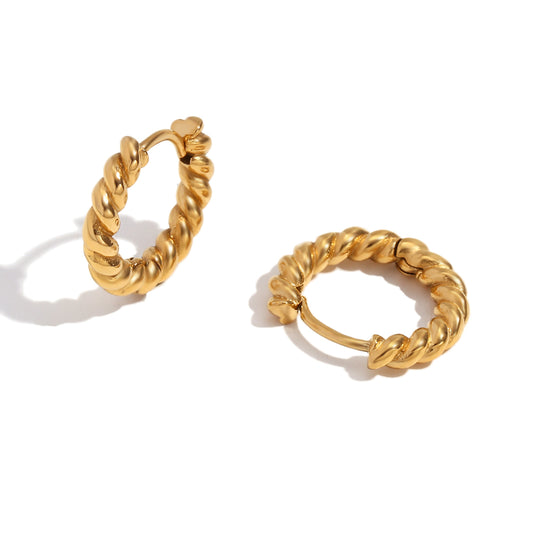 Meg Twisted Croissant Hoops | A Timeless Accessory for Every Occasion