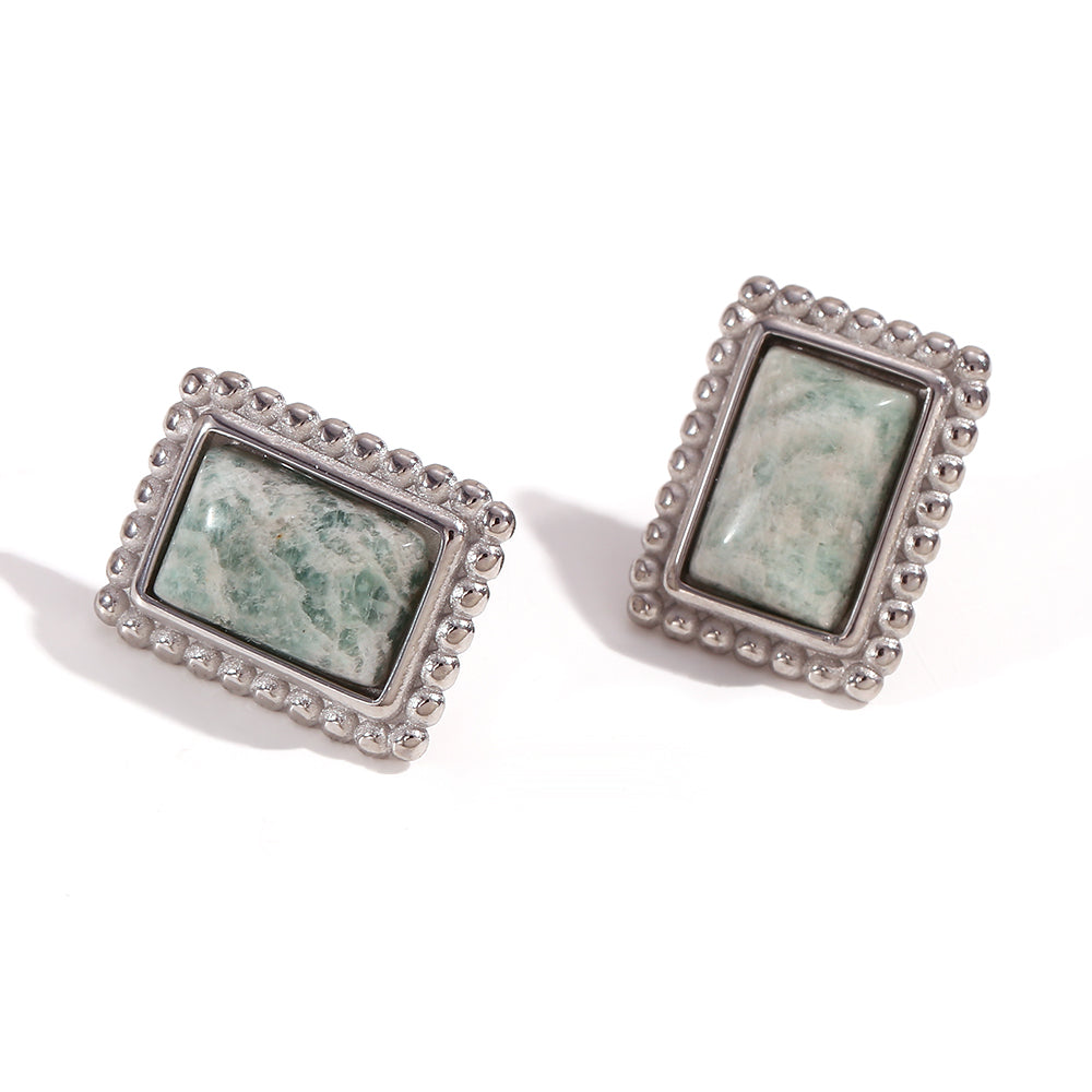 Gemstone Stud Earrings | Timeless Beauty by Mila Online Shop