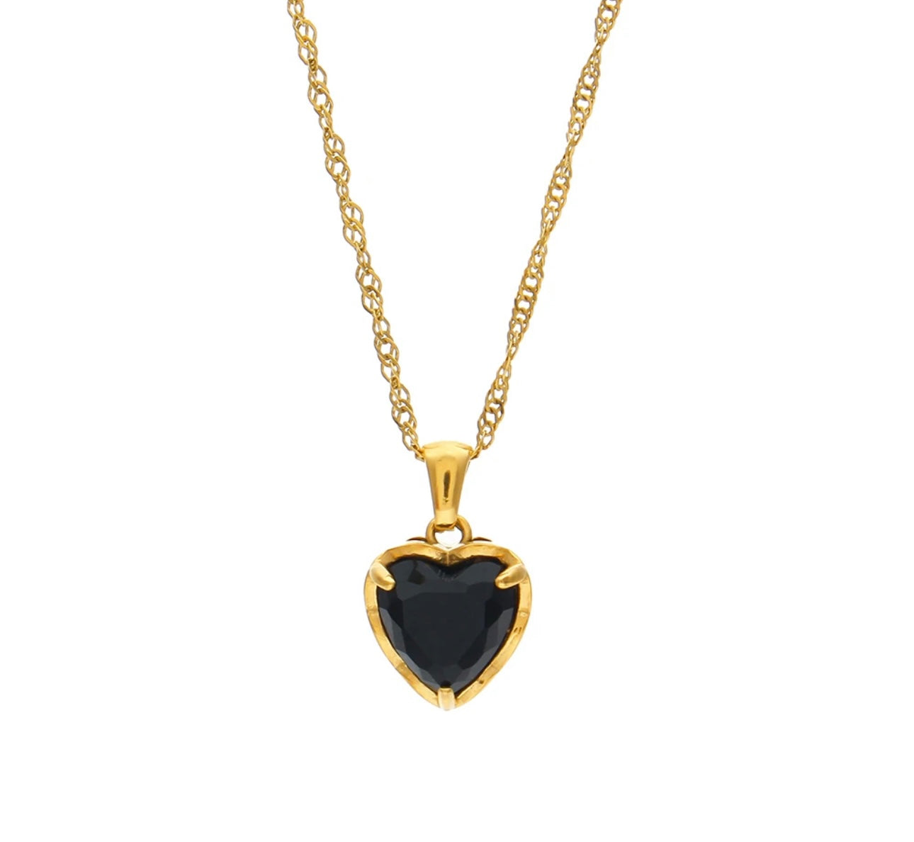 Heart Zircon Necklace | Sparkle with Timeless Elegance