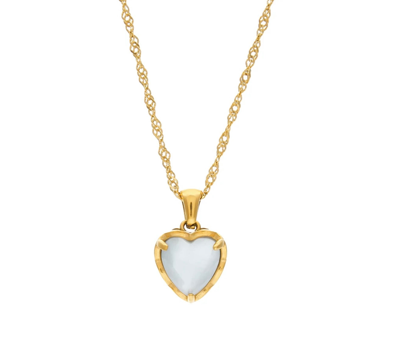 Heart Zircon Necklace - Sparkle with Timeless Elegance